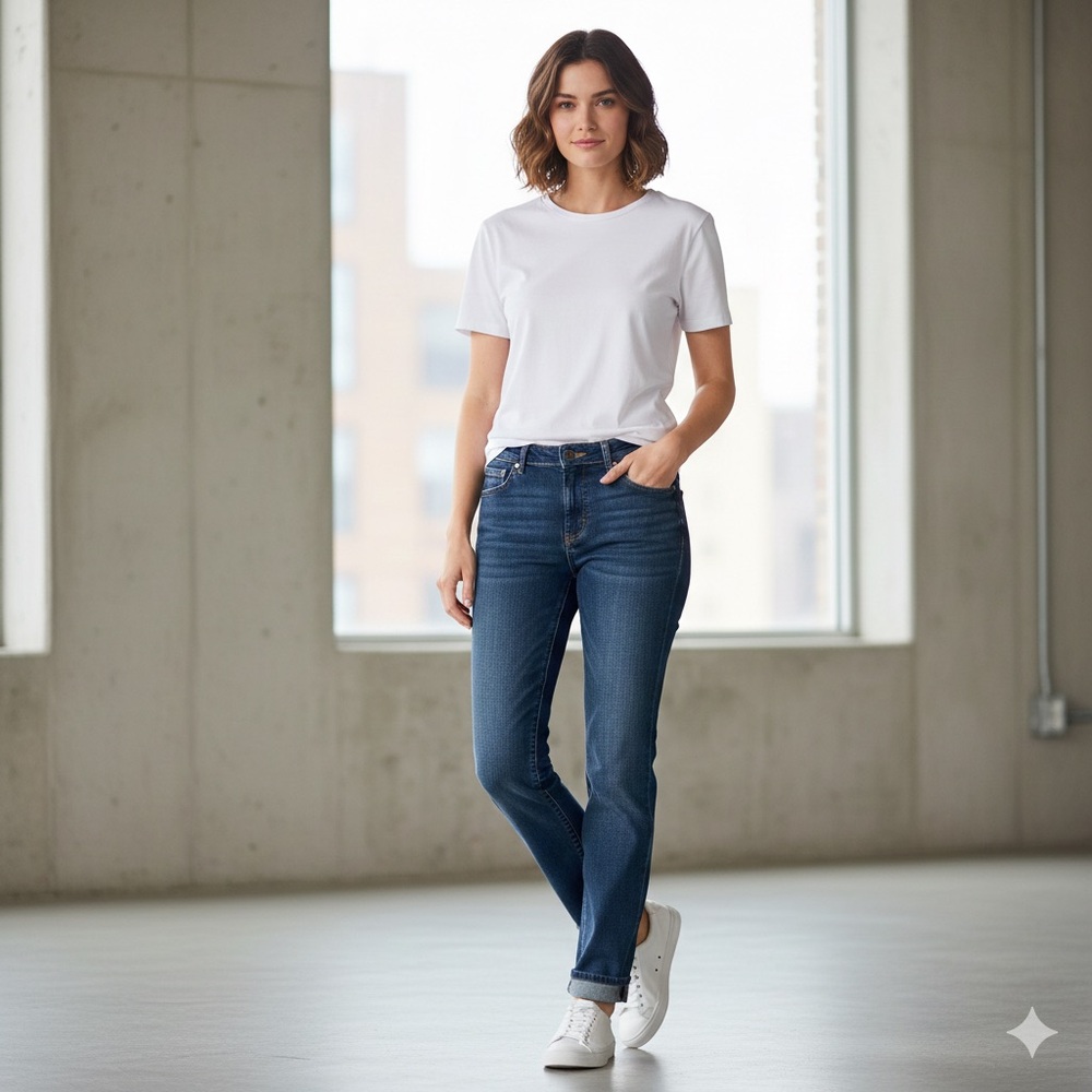 Kut from the Kloth Dark Blue Straight Leg Jeans